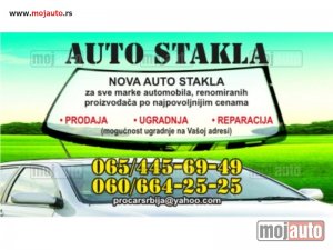 NOVI: delovi  NOVA AUTO STAKLA -sofersajbne, bocna stakla, zadnja stakla-