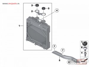 Glavna slika -  BMW Series 7 Hladnjak Turbine 08- NOVO - MojAuto