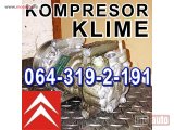 polovni delovi  Kompresor KLIME Xsara Picasso Berlingo C2 C3 C4 C5 C6 C8 Evasion Scudo Jumpy Citroen