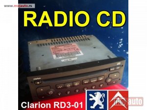 Glavna slika -  CD Radio Clarion RD3-01 Pežo Peugeot Citroen 96 473 060 - MojAuto