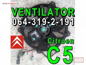 Glavna slika -  VENTILATOR Hladnjaka Citroen C5 , 2009 godište - MojAuto