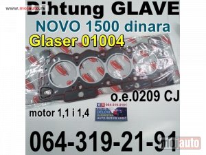 Glavna slika -  Dihtung GLAVE 1,1 i 1,4 NOVO 1500 din. Peugeot Pežo Citroen - MojAuto