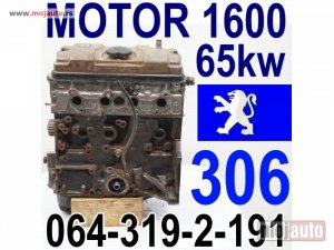 Glavna slika -  MOTOR 1,6 Pežo 306 Peugeot 1600 65kw - MojAuto