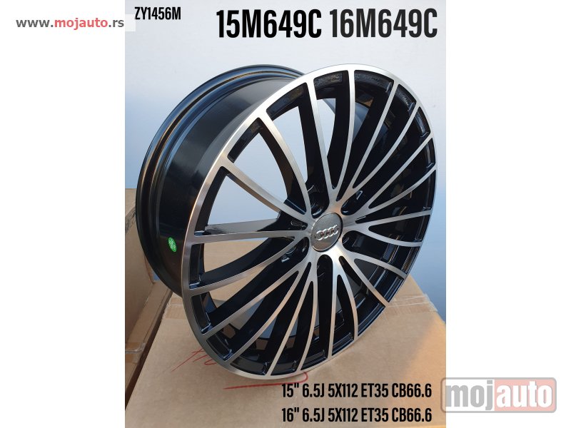 Glavna slika -  15 AUDI ALUFELNE 5X112/6,5JOTA/ET35/CB 66,66.  MODEL BROJ:15M 649C.  ODGOVARA ZA :AUDI,VW,SEAT,SKODU. - MojAuto