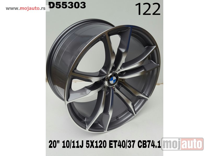 Glavna slika -  20 alufelne bmw x5,6 5x120/10 i 11j/et 40/37/cb 74,1. - MojAuto