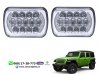 Slika 1 -  LED FAROVI UNIVERZALNI 20CM X 14CM 2X60W BI LED FUL LED DZIP KVAD PROGRAM - MojAuto