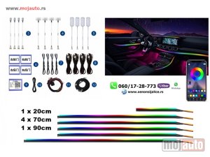 NOVI: delovi  Led ambijentalna traka za enterijer auta rgb simphony set