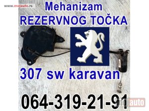 Glavna slika -  Mehanizam REZERVNOG TOČKA Pežo 307 sw karavan Peugeot - MojAuto