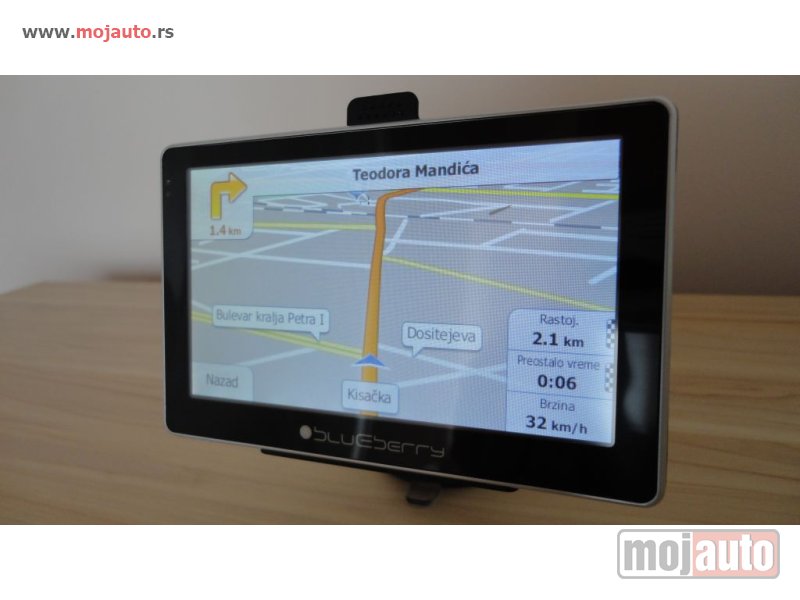 Glavna slika -  GPS navigacija BLUEBERRY 5" MAPE MART 2024 u CENI od 75e - MojAuto