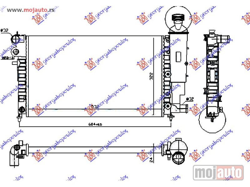 Glavna slika -  Hladnjak vode motora - MojAuto