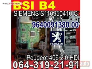 Glavna slika -  BSI B4 Pežo 406 Peugeot 9640091380 00, SIEMENS S110950410 C - MojAuto