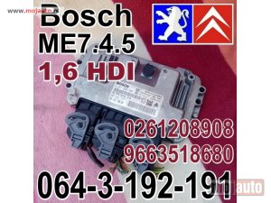 Glavna slika -  KOMPJUTER 1,6 HDI 0261208908 Bosch ME7.4.5 Pežo Citroen 9663518680 Peugeot - MojAuto