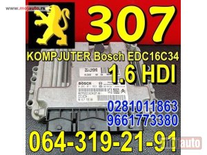 Glavna slika -  KOMPJUTER EDC16C34 Bosch 0281011863 Pežo 307 1.6 HDI Peugeot, 9661773380 - MojAuto