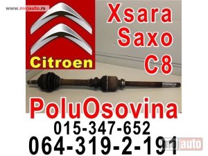 Glavna slika -  PoluOsovina Citroen Xsara Saxo C8 C5 C4 C3 Picasso C2 - MojAuto