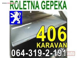 Glavna slika -  Zadnja POLICA ROLETNA Gepeka Pežo 406 karavan Peugeot - MojAuto