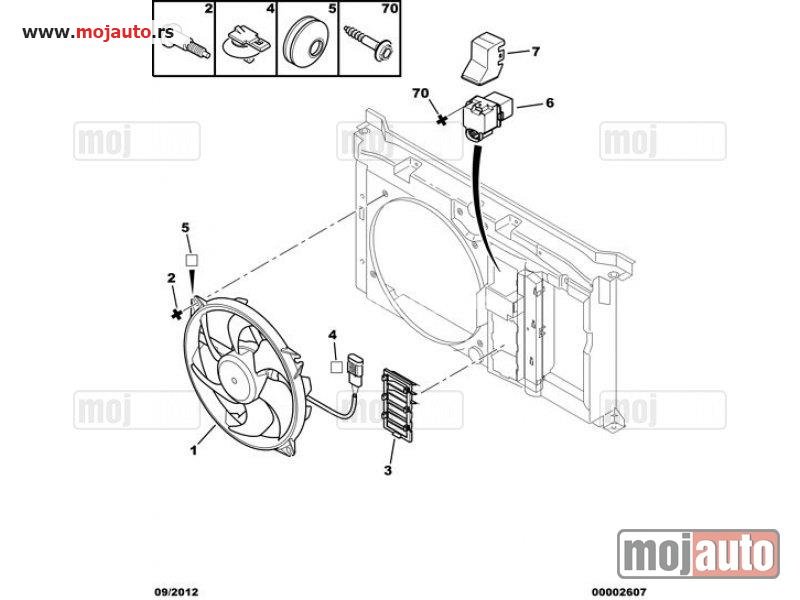 Glavna slika -  Pezo 206 1.4HDI,1.6HDI,2.0HDI, Reostat Ventilatora Hladnjaka, NOVO - MojAuto