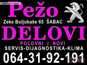 Glavna slika -  Pežo 407 307 607 807 406 206 306 Partner Boxer 106 405 605 806 Peugeot razni DELOVI - MojAuto