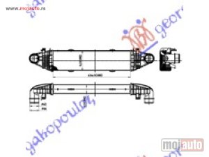 NOVI: delovi  HLADNJAK INTERKULERA 2.2/3.2/3.5 CDi (62.5x128x62) Mercedes c class (w204) 07-11 -dostupno