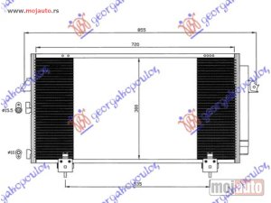 NOVI: delovi  HLADNJAK KLIME ZA SVE MODELE BENZIN/DIZEL (730x400x16) Toyota rav 4 (xa20) 00-05 -dostupno