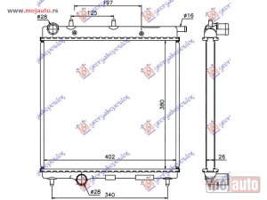 NOVI: delovi  HLADNJAK MOTORA 1.4/1.6 HDI DIZEL (380x390) Citroen c2 08-10 -dostupno