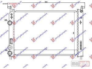 NOVI: delovi  HLADNJAK MOTORA 1.2 BENZIN (52x36x2.5) 00- Fiat strada 99-05 -dostupno