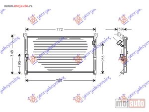 NOVI: delovi  HLADNJAK KLIME 2.0i 16V (79x31) Toyota rav 4 (xa10) 98-00 -dostupno