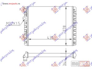 NOVI: delovi  HLADNJAK MOTORA ZA SVE MODELEN (MAN) (-AC) (43x38) Vw lupo 98-05 -dostupno