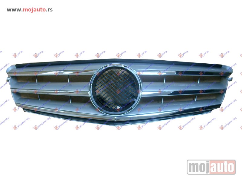 Glavna slika -  PVC MASKA HROM/SREBRNA (AVANTGARDE) Mercedes c class (w204) 07-11 -dostupno - MojAuto