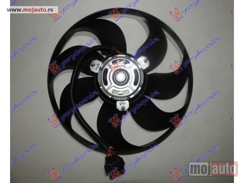 Glavna slika -  VENTILATOR HLADNJAKA (MOTOR+ELISA) (345mm) (250/60w) (3 PIN) Vw polo 99-01 -dostupno - MojAuto