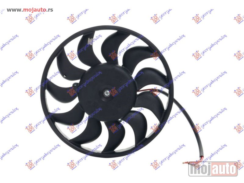 Glavna slika -  VENTILATOR KLIME (MOTOR+ELISA) (BENZIN/DIZEL) (280mm) (300W) Audi a4 04-07 -dostupno - MojAuto