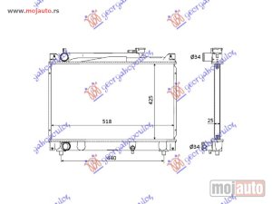 NOVI: delovi  HLADNJAK MOTORA 2.0 V6 - 2.0 16V (42x52x27) Suzuki grand vitara 99-05 -dostupno