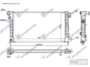 Glavna slika -  HLADNJAK MOTORA 1.5 DIZEL (53x29.7) Peugeot 106 96-03 -nedostupno - MojAuto