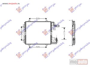 NOVI: delovi  HLADNJAK KLIME (39x38) Renault clio 96-98 -nedostupno