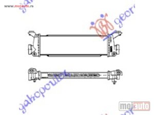 NOVI: delovi  HLADNJAK INTERKULERA 1.7 CDi (391x115x34) Mercedes a class (w168) 98-04 -dostupno