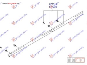 Glavna slika -  LAJSNA ZADNJIH VRATA Desno Hyundai accent l/b 99-02 -dostupno - MojAuto