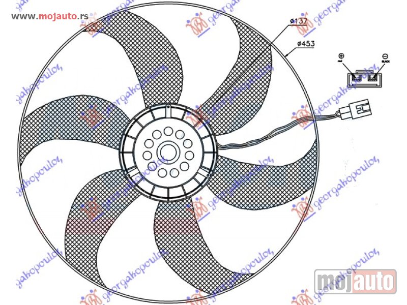 Glavna slika -  VENTILATOR KOMPLET (BENZIN/DIZEL) Mercedes vito (w638) 96-04 -dostupno - MojAuto