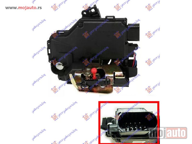 Glavna slika -  BRAVA PREDNJIH VRATA (CENTRALNO ZAKLJUCAVANJE) (9 PIN) (A KVALITET) Desno Audi a6 97-04 -dostupno - MojAuto