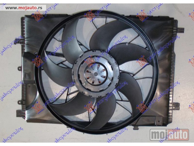 Glavna slika -  VENTILATOR KOMPLET (BENZIN/DIZEL) (475mm) (4 PIN) (400 W) (MODUL ELEKTRICNE KONTROLE) Mercedes c class (w204) 07-11 -dostupno - MojAuto