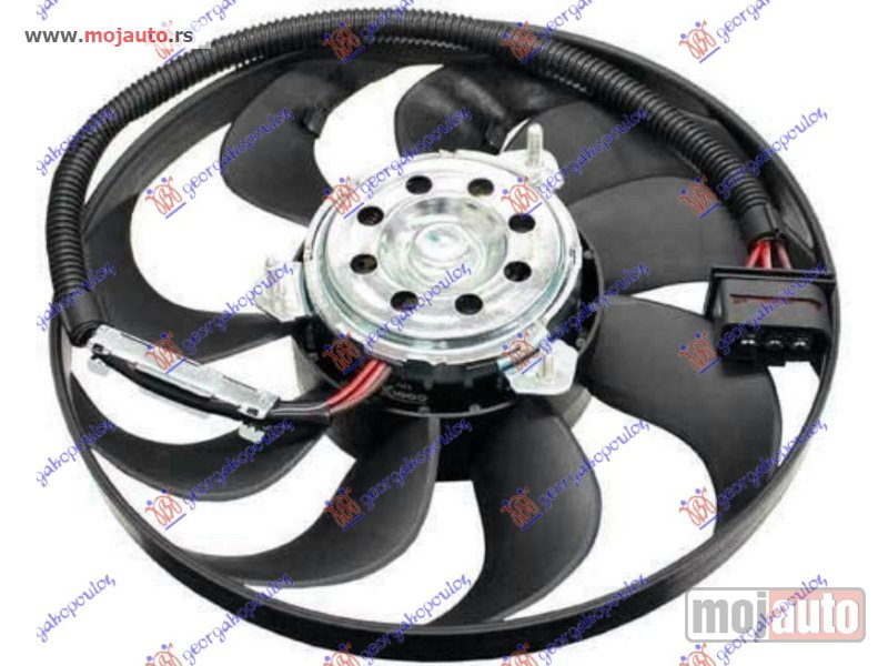 Glavna slika -  VENTILATOR (MOTOR+ELISA) (1.8 TURBO BENZIN) (290mm) (3 PIN) Seat leon 99-05 -dostupno - MojAuto