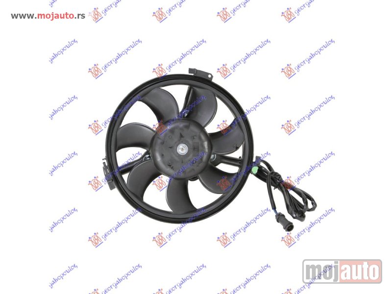 Glavna slika -  VENTILATOR HLADNJAKA (MOTOR+ELISA+NOSAC) (280mm) (OKRUGLI KONEKTOR) Audi a6 97-04 -dostupno - MojAuto