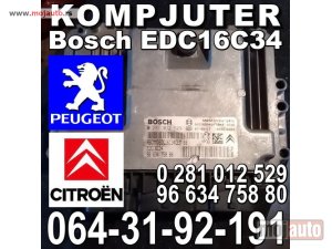 Glavna slika -  KOMPJUTER Bosch EDC16C34, 0 281 012 529, Pežo 96 634 758 80 Citroen Peugeot - MojAuto