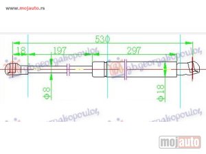 NOVI: delovi  AMORTIZER GEPEK VRATA (532L-520N) Vw golf vii 13-16 -dostupno