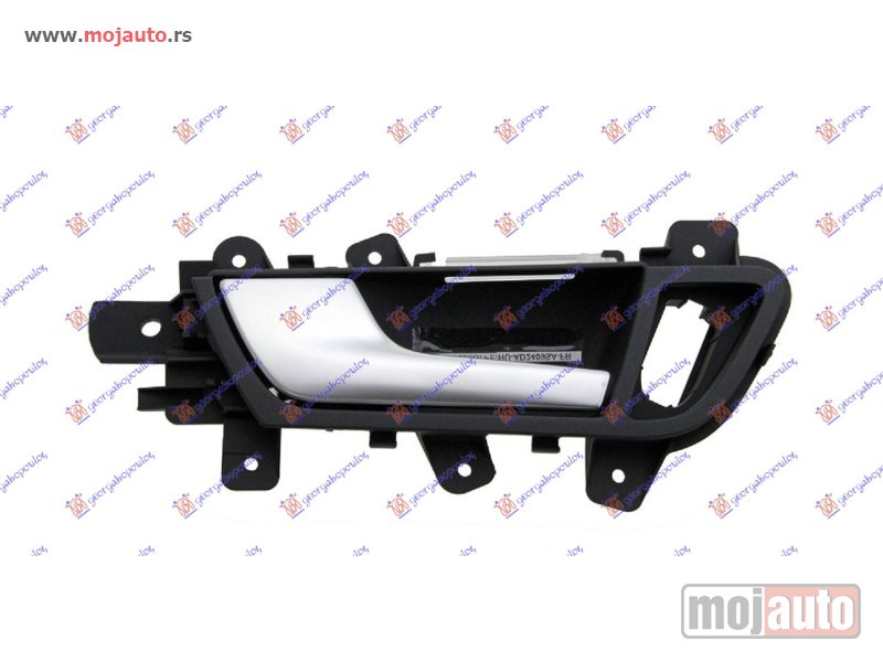 Glavna slika -  KVAKA PREDNJIH VRATA UNUTRASNJA SREBRNA/CRNA Levo Audi a4 07-11 -dostupno - MojAuto