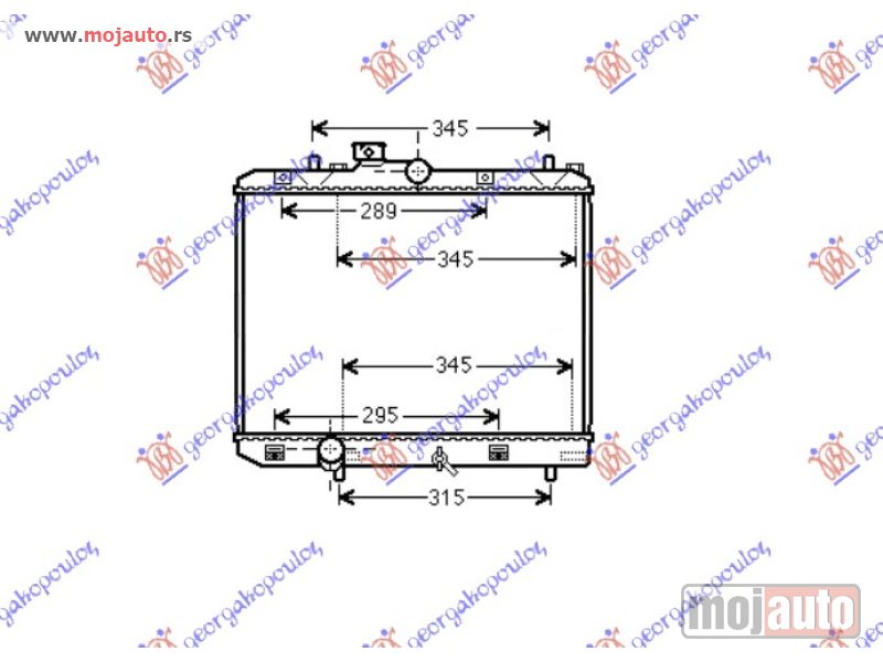 Glavna slika -  HLADNJAK MOTORA (MAN) (375x500x16) (KOYO) Suzuki splash 07-12 -dostupno - MojAuto