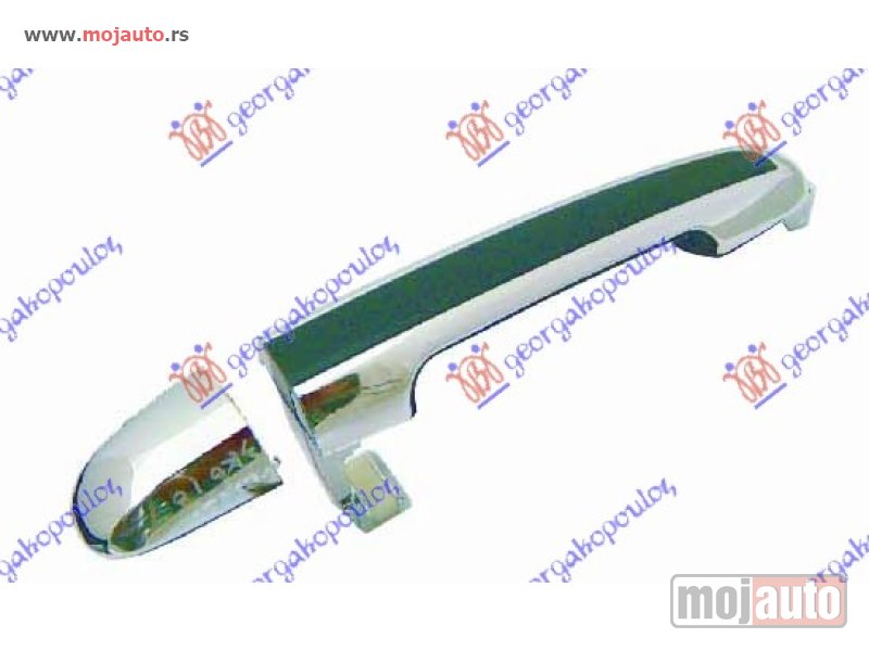 Glavna slika -  KVAKA PREDNJIH VRATA SPOLJASNJA HROM/CRNA Desno Hyundai sonata 06-11 -dostupno - MojAuto
