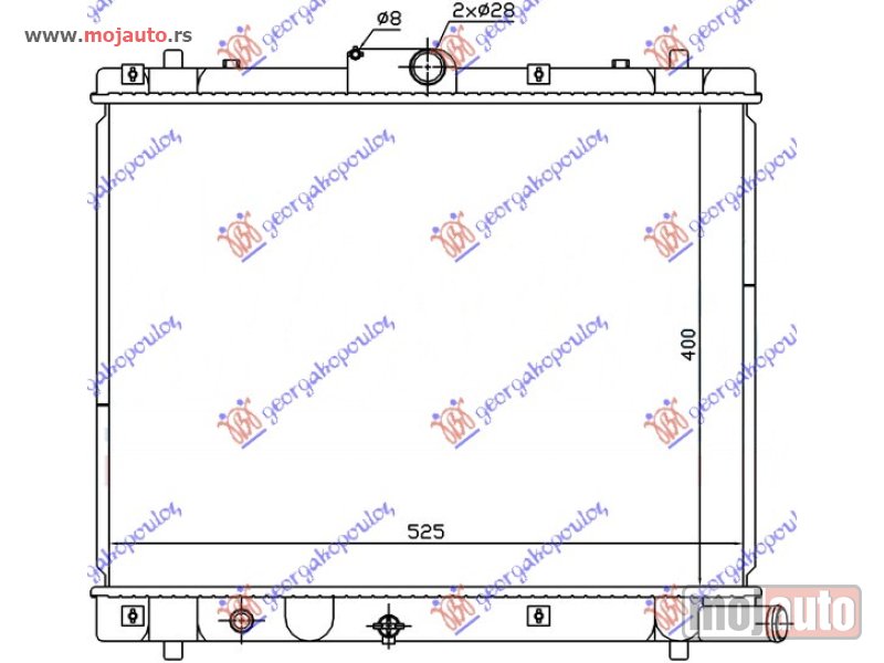 Glavna slika -  HLADNJAK MOTORA 1.3 DDiS (MAN) (40x54.4x27) (MADJARSKA) Suzuki swift h/b 11-14 -dostupno - MojAuto