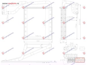 Glavna slika -  GREJAC KABINE (149x207x26) (NISSENS) Ford transit/tourneo custom 18- -dostupno - MojAuto