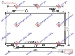 Glavna slika -  HLADNJAK MOTORA ZA SVE MODELE BENZIN (375x735x16) (KOYO) Mazda 3 sdn-h/b (bm) 13-16 -dostupno - MojAuto