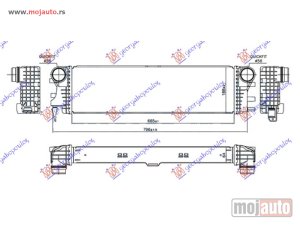 NOVI: delovi  HLADNJAK INTERKULERA 2.2 (114/116/119 CDI/BLUETEC) (665x188x64) Mercedes vito (w447) 15- -dostupno