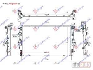 NOVI: delovi  HLADNJAK MOTORA 1.6 (109/111 CDI) (+AC) (690x418x26) (NOSACI NA SREDINI) Mercedes vito (w447) 15- -dostupno